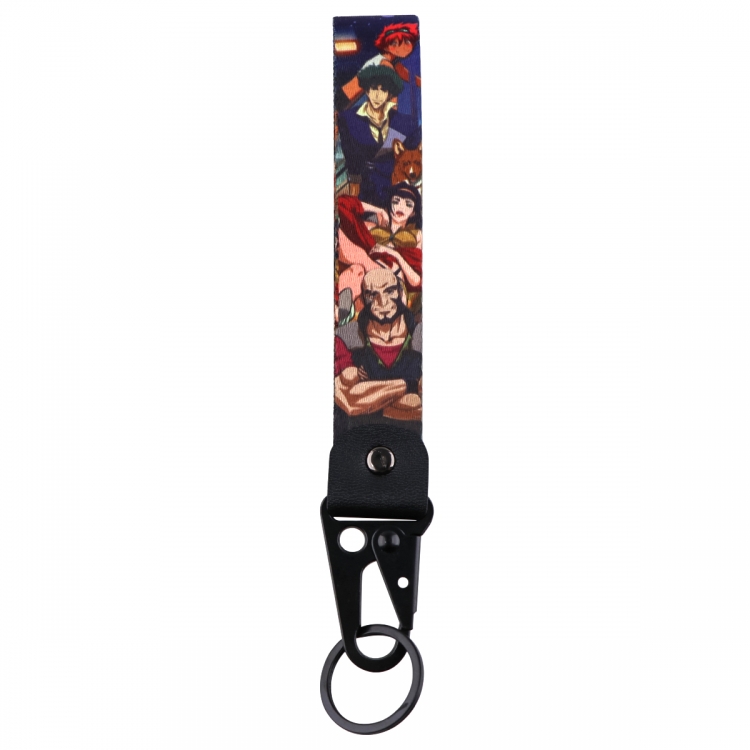 cowboy bebop Eagle Mouth Keychain Bag Hanging Piece Leather Rope Thickened Hanging Rope 9x2.5cm 30G price for 5 pcs