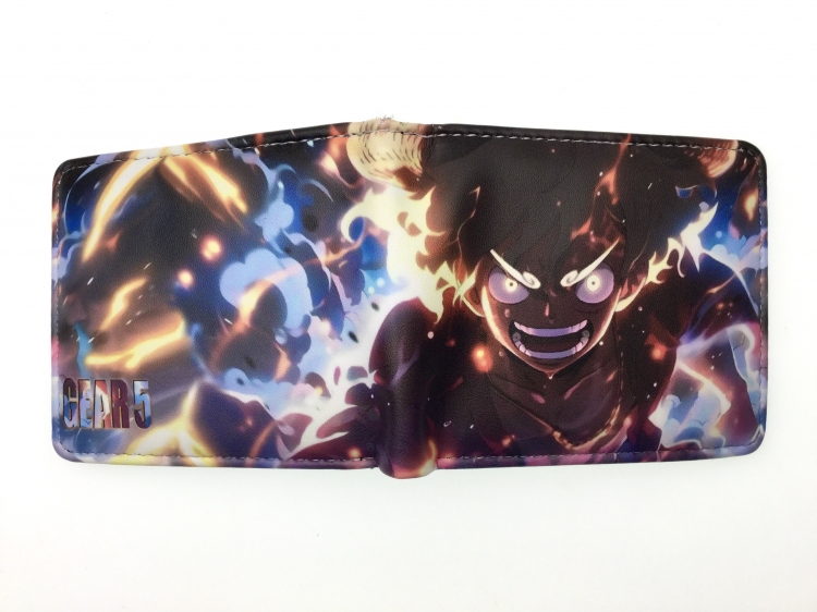 One Piece Anime two fold  Short wallet 11X9.5CM 60G 