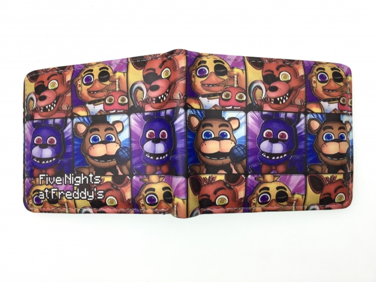 Five Nights at Freddys Anime two fold  Short wallet 11X9.5CM 60G 