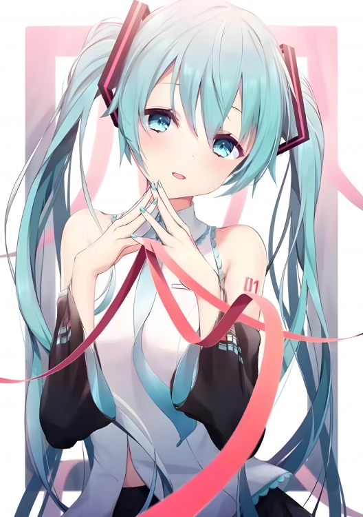 Hatsune Miku Double sided acrylic light painting color changing light decorative painting ornament 22X15.5CM