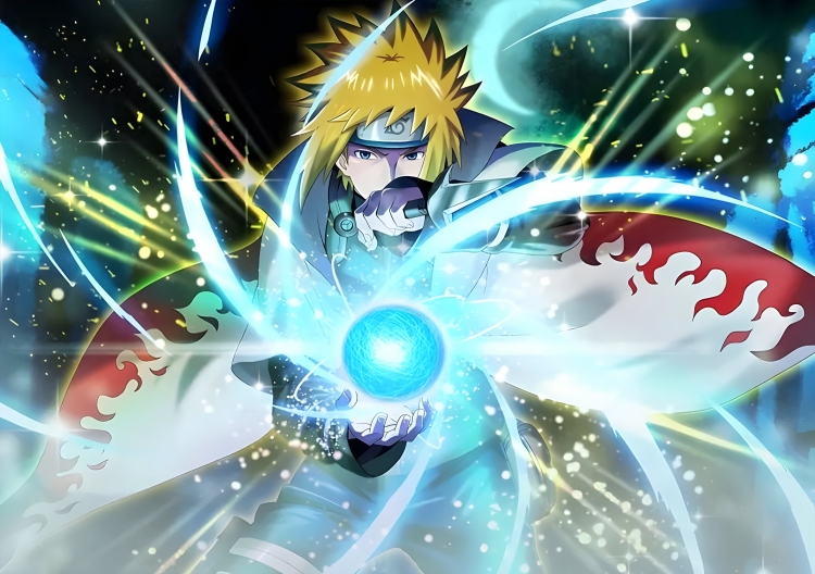 Naruto Double sided acrylic light painting color changing light decorative painting ornament 22X15.5CM