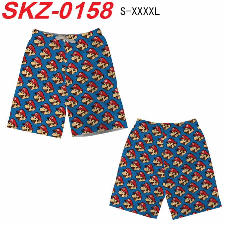 Super Mario Anime full-color digital printed beach shorts from S to 4XL SKZ-0158