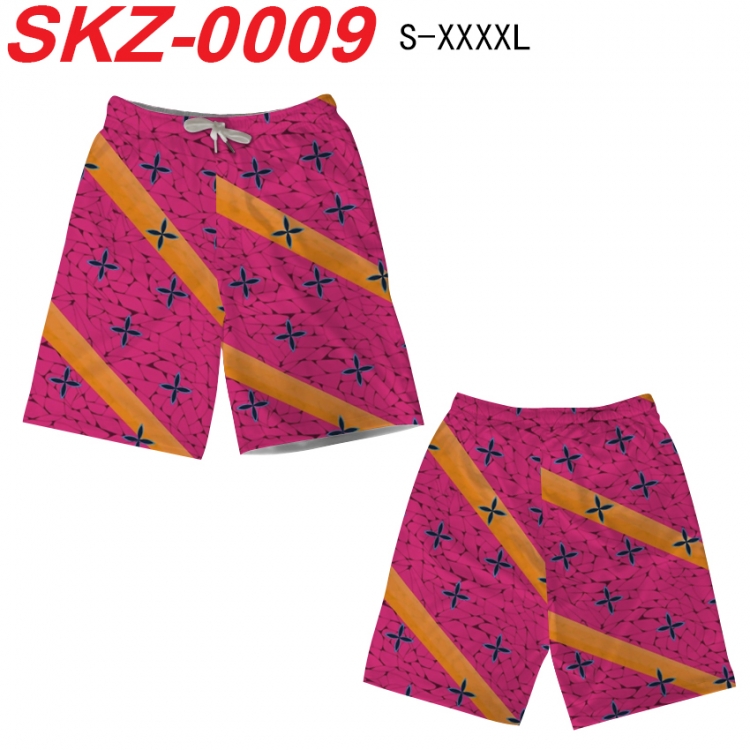 Demon Slayer Kimets Anime full-color digital printed beach shorts from S to 4XL SKZ-0009