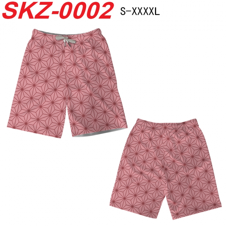 Demon Slayer Kimets Anime full-color digital printed beach shorts from S to 4XL SKZ-0002