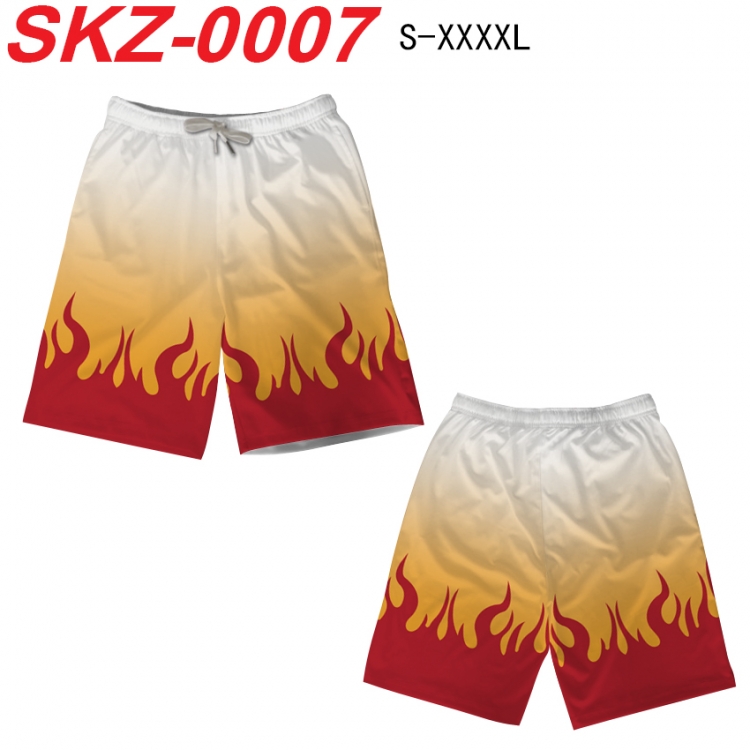 Demon Slayer Kimets Anime full-color digital printed beach shorts from S to 4XL SKZ-0007