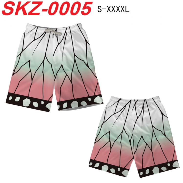 Demon Slayer Kimets Anime full-color digital printed beach shorts from S to 4XL SKZ-0005