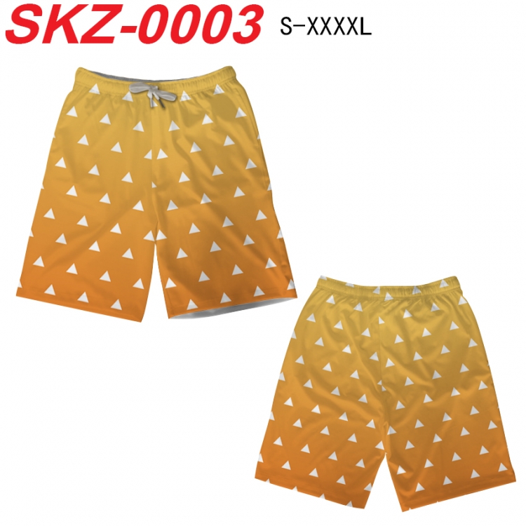 Demon Slayer Kimets Anime full-color digital printed beach shorts from S to 4XL SKZ-0003