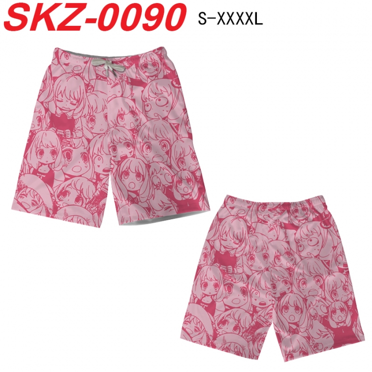 SPY×FAMILY Anime full-color digital printed beach shorts from S to 4XL SKZ-0090