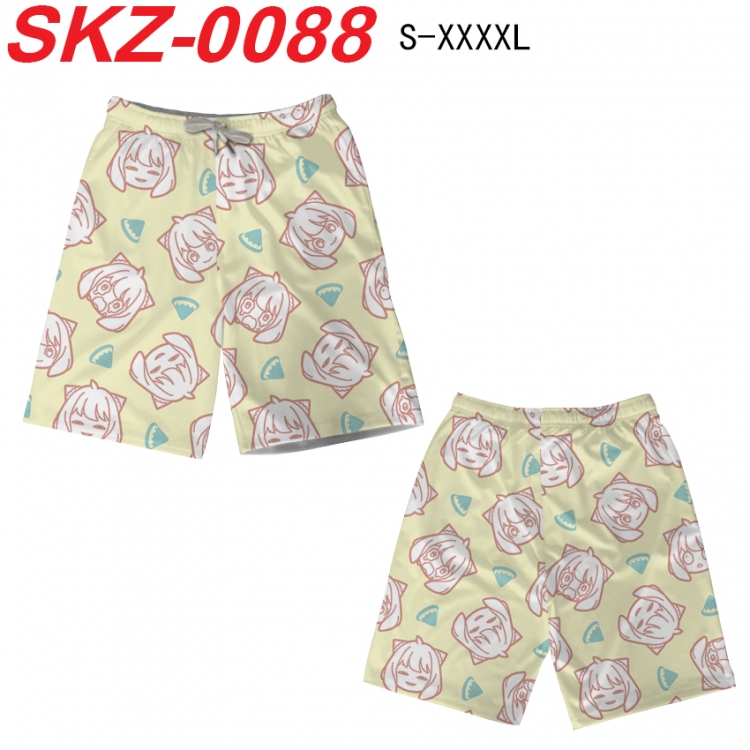 SPY×FAMILY Anime full-color digital printed beach shorts from S to 4XL  SKZ-0088