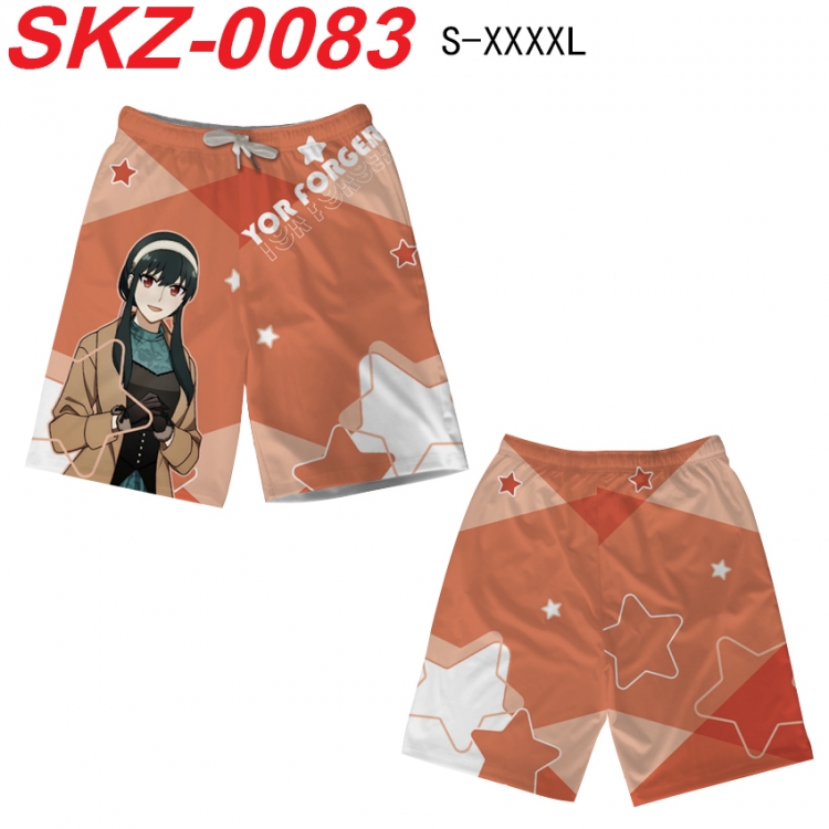 SPY×FAMILY Anime full-color digital printed beach shorts from S to 4XL SKZ-0083