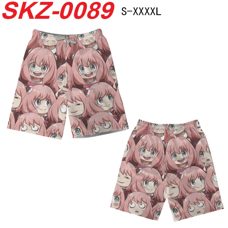 SPY×FAMILY Anime full-color digital printed beach shorts from S to 4XL SKZ-0089