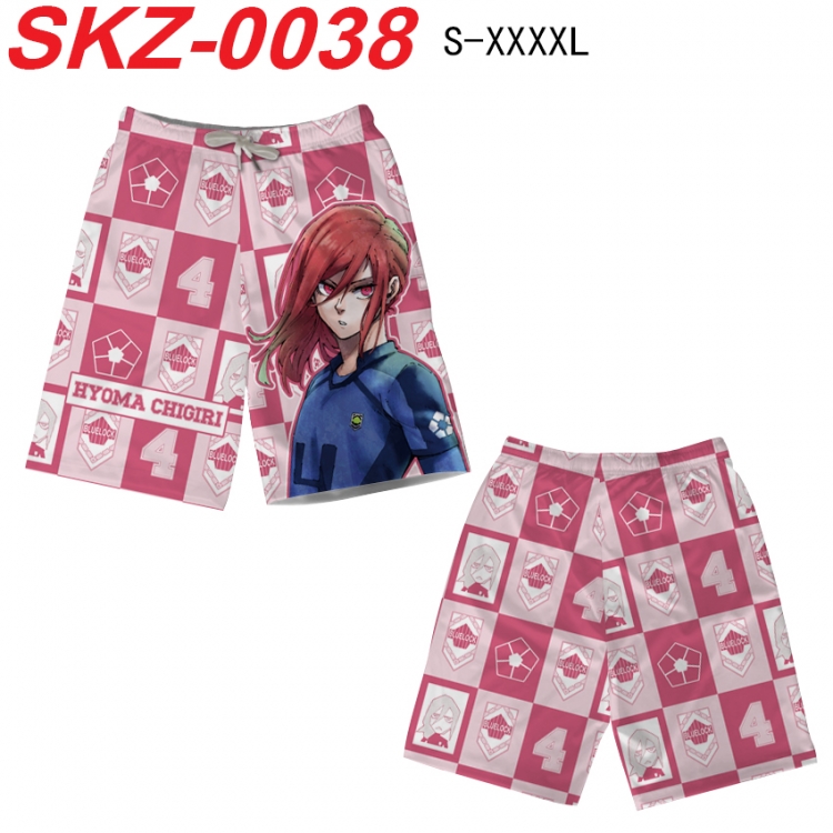 BLUE LOCK Anime full-color digital printed beach shorts from S to 4XL  SKZ-0038