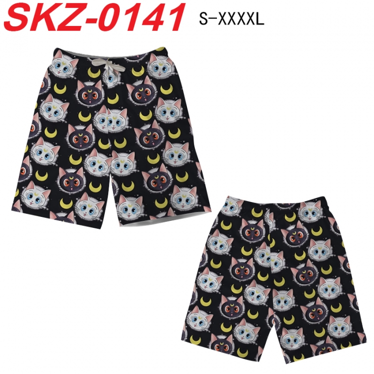 sailormoon Anime full-color digital printed beach shorts from S to 4XL SKZ-0141