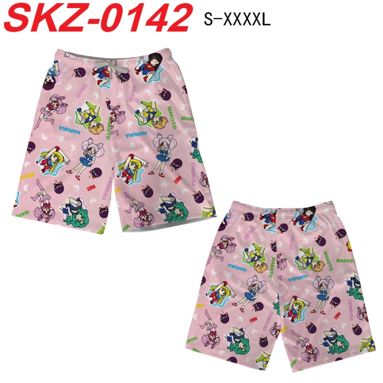 sailormoon Anime full-color digital printed beach shorts from S to 4XL SKZ-0142