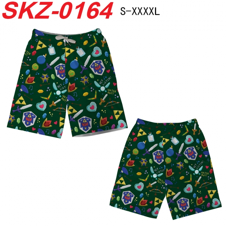 The Legend of Zelda Anime full-color digital printed beach shorts from S to 4XL  SKZ-0164
