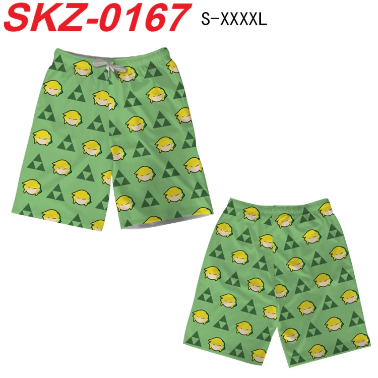 The Legend of Zelda Anime full-color digital printed beach shorts from S to 4XL SKZ-0167