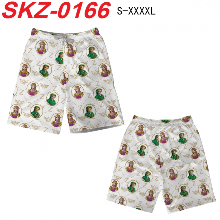 The Legend of Zelda Anime full-color digital printed beach shorts from S to 4XL SKZ-0166