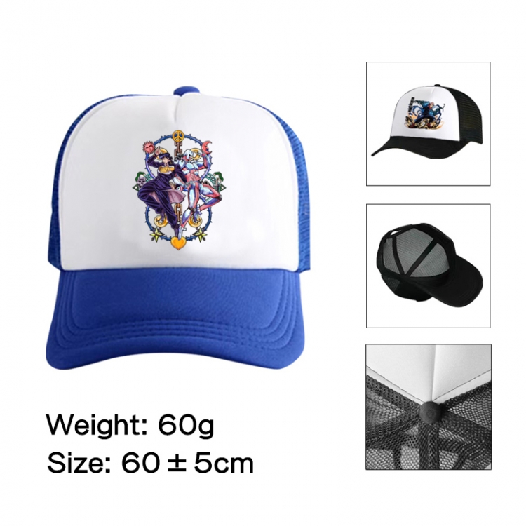 JoJos Bizarre Adventure Anime peripheral color printed mesh cap baseball cap size 60 ± 5cm