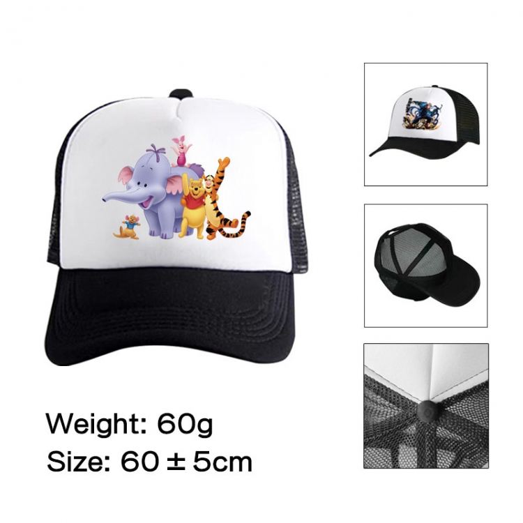 DISNEY Anime peripheral color printed mesh cap baseball cap size 60 ± 5cm