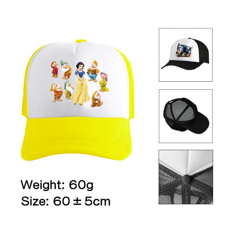 DISNEY Anime peripheral color printed mesh cap baseball cap size 60 ± 5cm