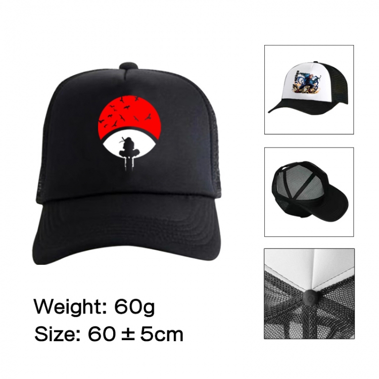 Naruto Anime peripheral color printed mesh cap baseball cap size 60 ± 5cm