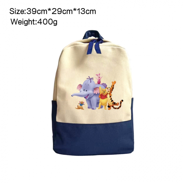 Disney Anime Surrounding Canvas Colorful Backpack 39x29x13cm