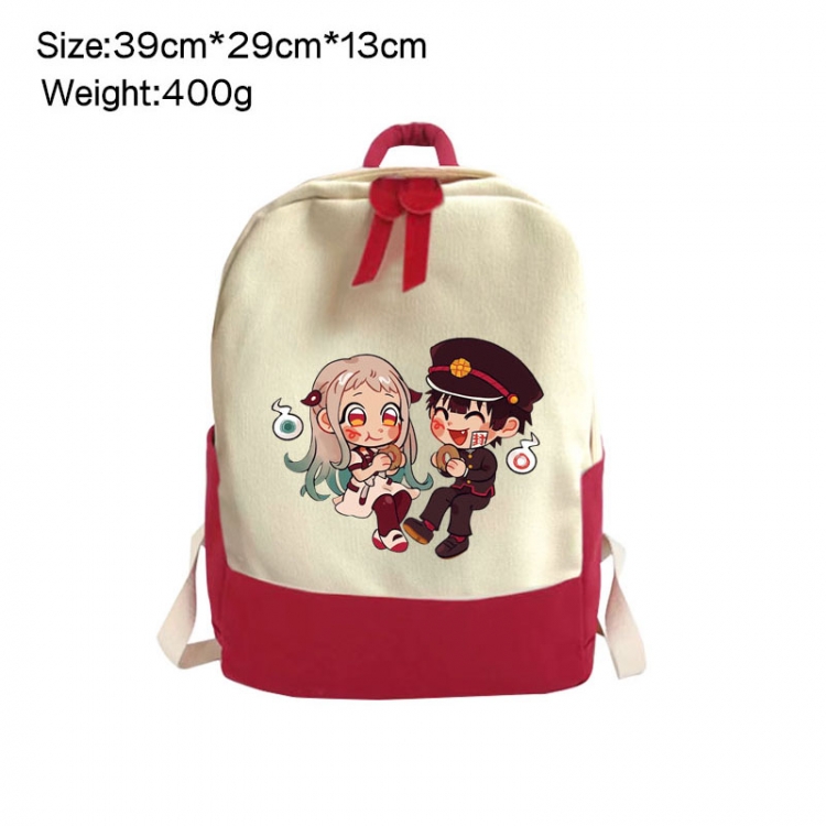 Toilet-bound Hanako-kun Anime Surrounding Canvas Colorful Backpack 39x29x13cm