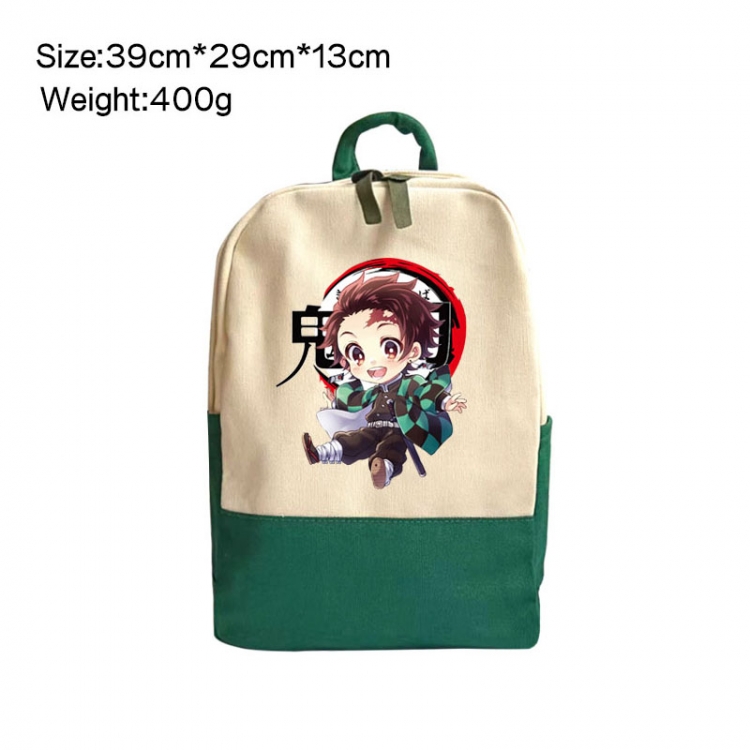 Demon Slayer Kimets Anime Surrounding Canvas Colorful Backpack 39x29x13cm