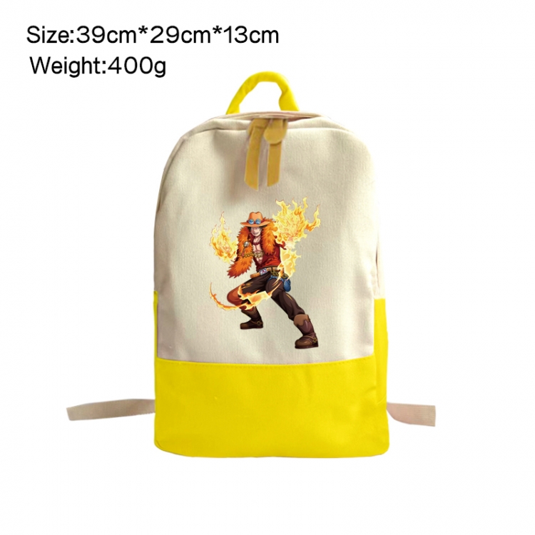 One Piece Anime Surrounding Canvas Colorful Backpack 39x29x13cm