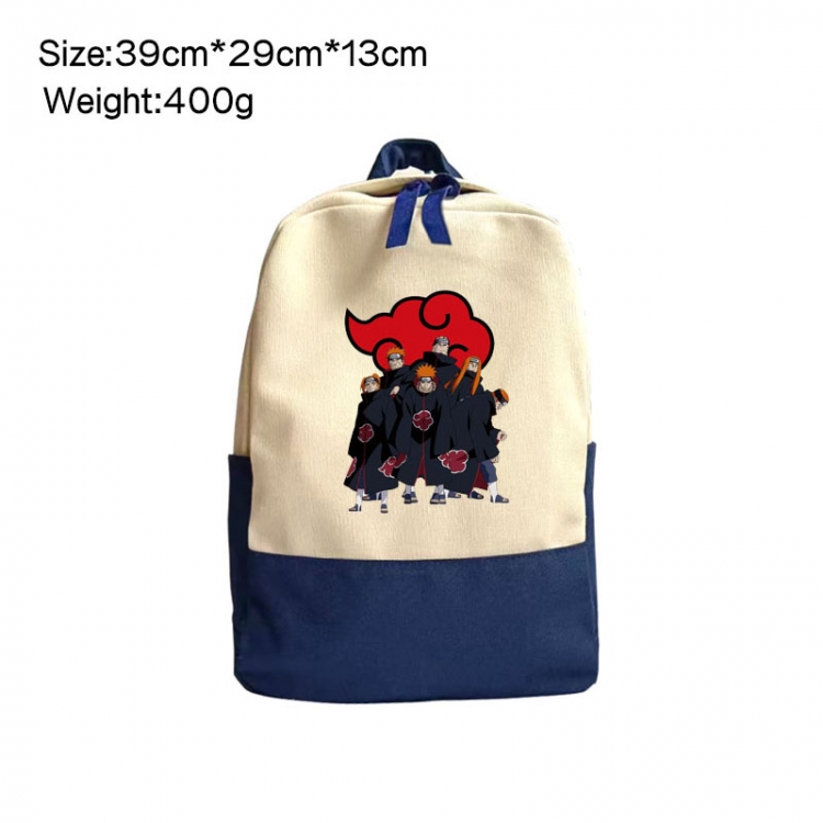 Naruto Anime Surrounding Canvas Colorful Backpack 39x29x13cm