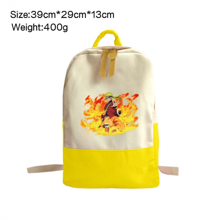 Naruto Anime Surrounding Canvas Colorful Backpack 39x29x13cm