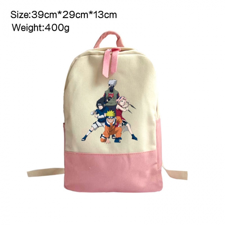 Naruto Anime Surrounding Canvas Colorful Backpack 39x29x13cm