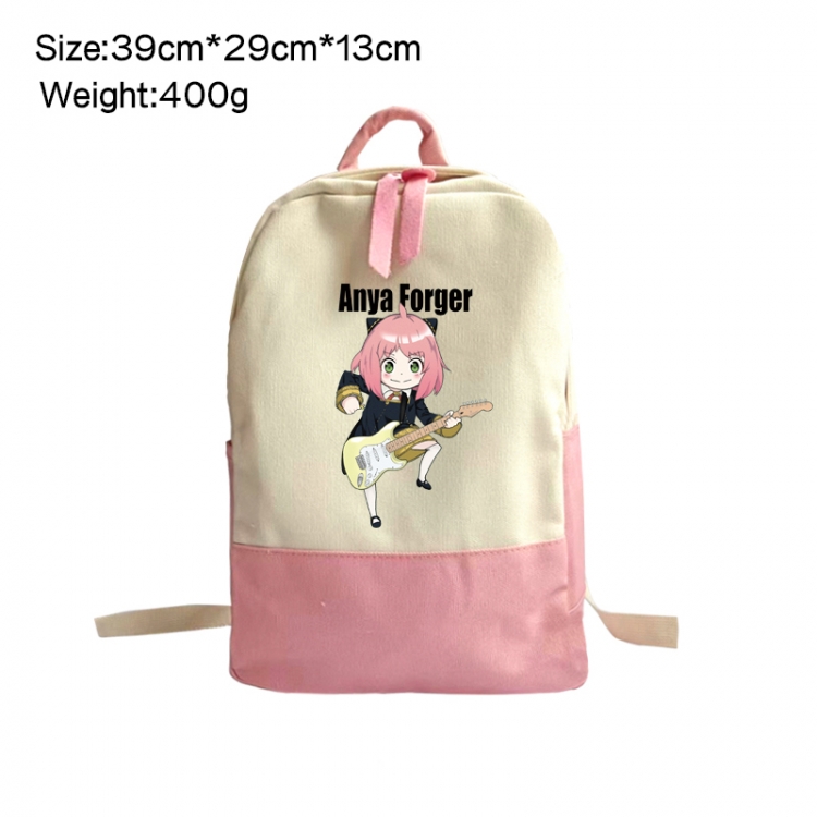 SPY×FAMILY Anime Surrounding Canvas Colorful Backpack 39x29x13cm