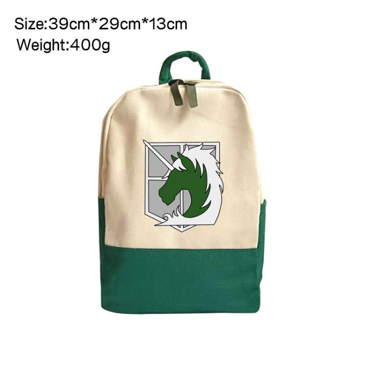 Shingeki no Kyojin Anime Surrounding Canvas Colorful Backpack 39x29x13cm