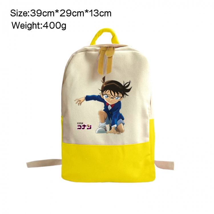 Detective conan Anime Surrounding Canvas Colorful Backpack 39x29x13cm