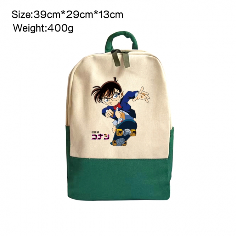 Detective conan Anime Surrounding Canvas Colorful Backpack 39x29x13cm