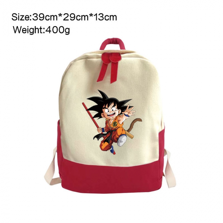 DRAGON BALL Anime Surrounding Canvas Colorful Backpack 39x29x13cm