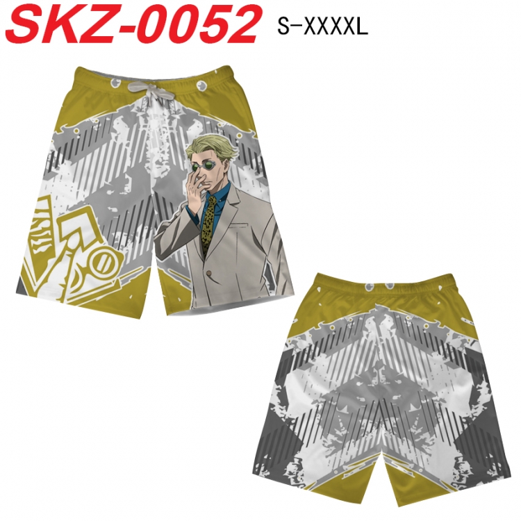 Jujutsu Kaisen Anime full-color digital printed beach shorts from S to 4XL SKZ-0052