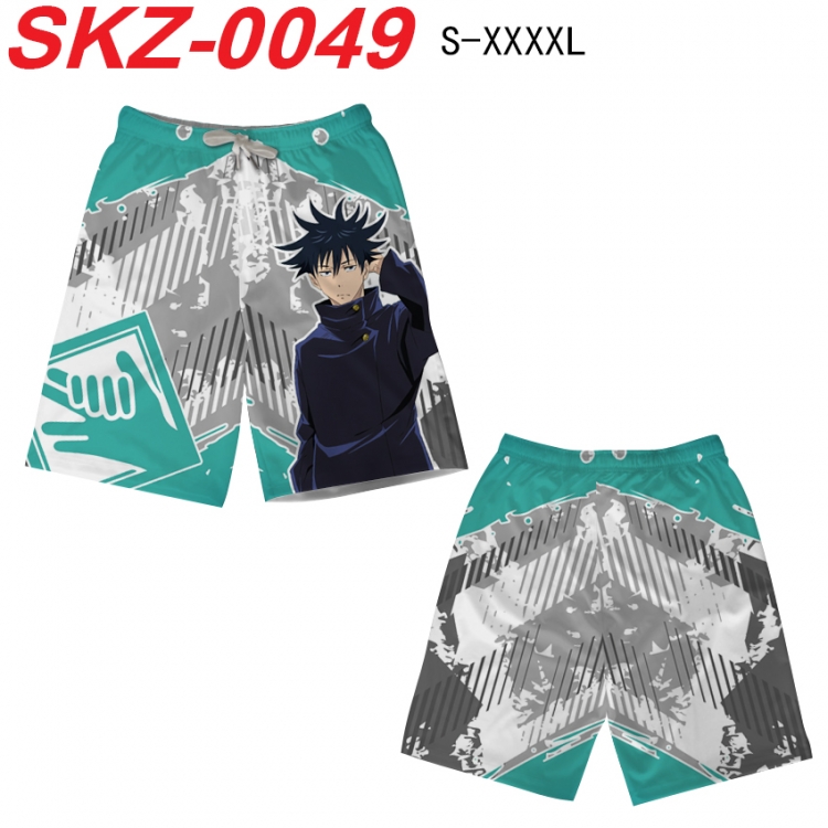 Jujutsu Kaisen Anime full-color digital printed beach shorts from S to 4XL SKZ-0049