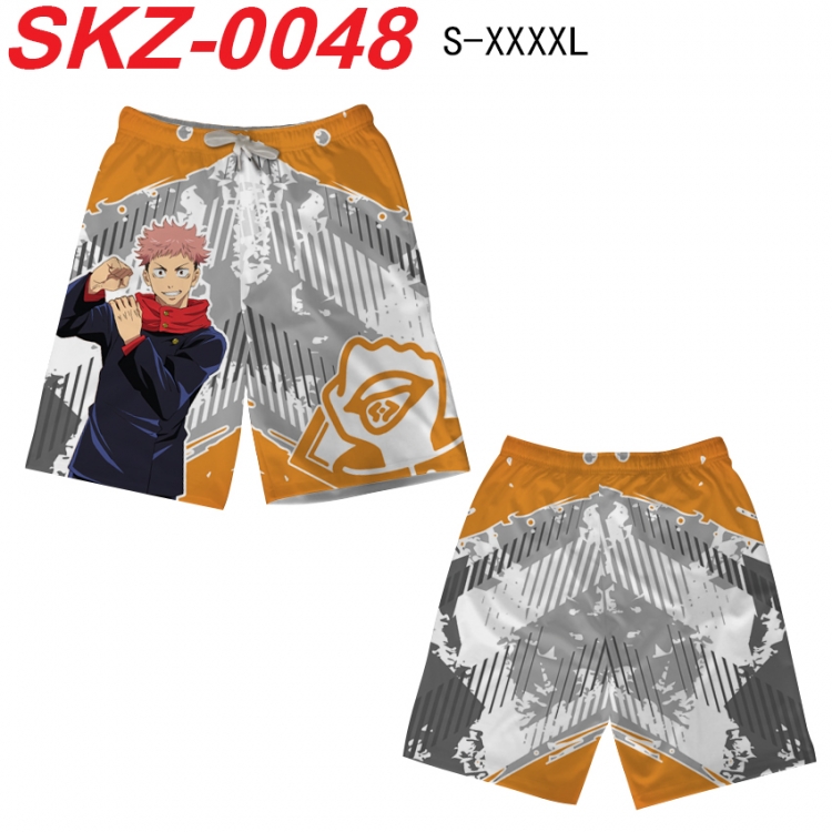 Jujutsu Kaisen Anime full-color digital printed beach shorts from S to 4XL SKZ-0048