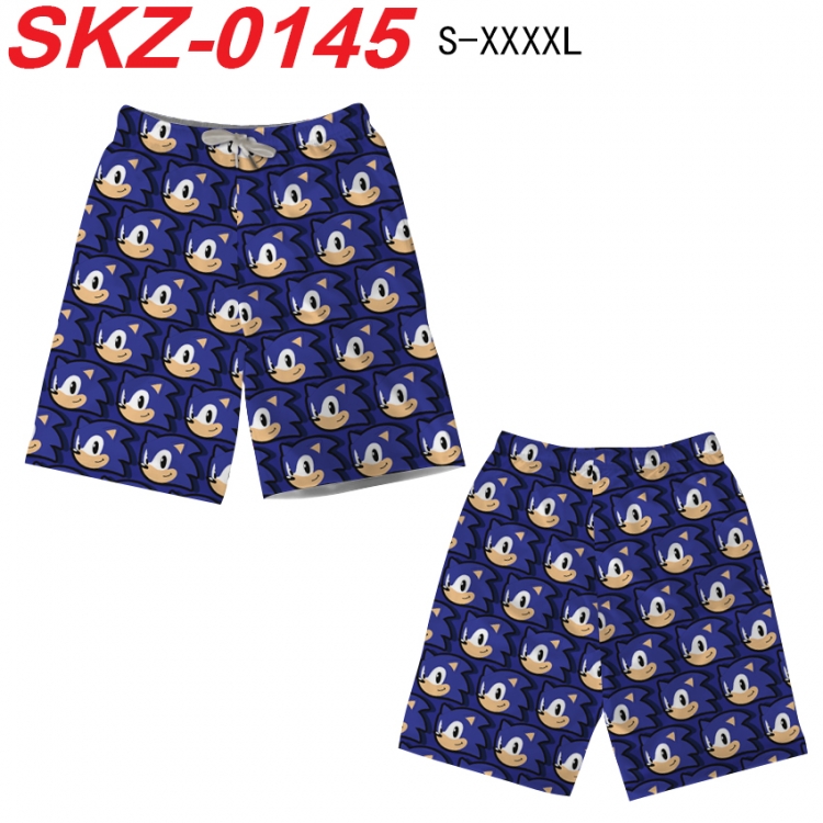 Sonic The Hedgehog Anime full-color digital printed beach shorts from S to 4XL SKZ-0145