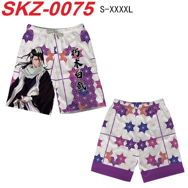 Bleach Anime full-color digital printed beach shorts from S to 4XL SKZ-0075