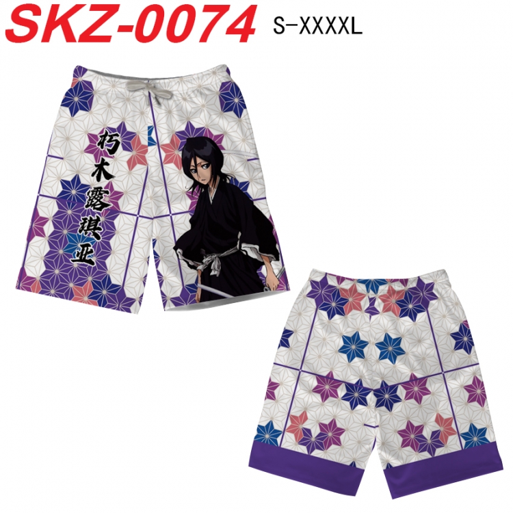 Bleach Anime full-color digital printed beach shorts from S to 4XL SKZ-0074