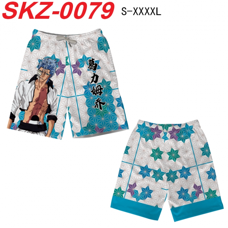 Bleach Anime full-color digital printed beach shorts from S to 4XL SKZ-0079