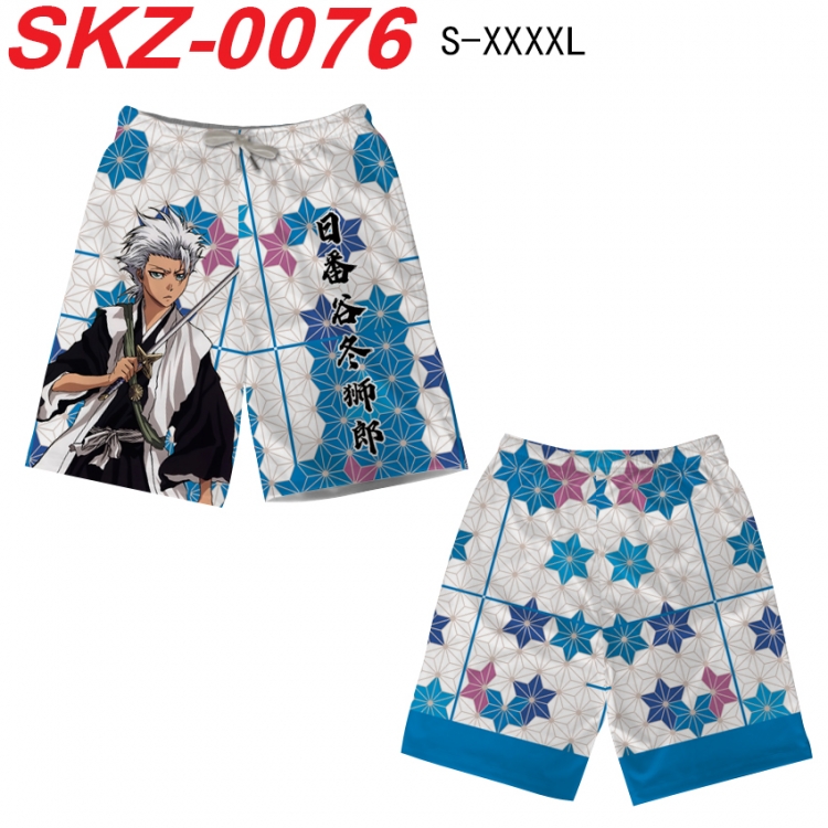 Bleach Anime full-color digital printed beach shorts from S to 4XL SKZ-0076