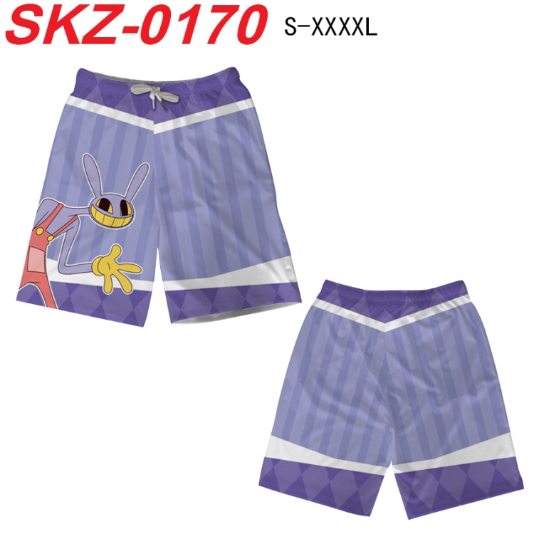 The Amazing Digital Circus  Anime full-color digital printed beach shorts from S to 4XL