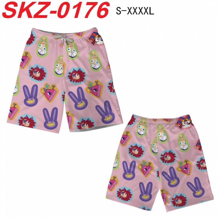 The Amazing Digital Circus  Anime full-color digital printed beach shorts from S to 4XL