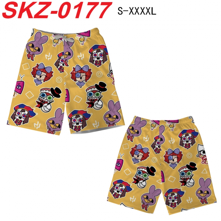 The Amazing Digital Circus  Anime full-color digital printed beach shorts from S to 4XL