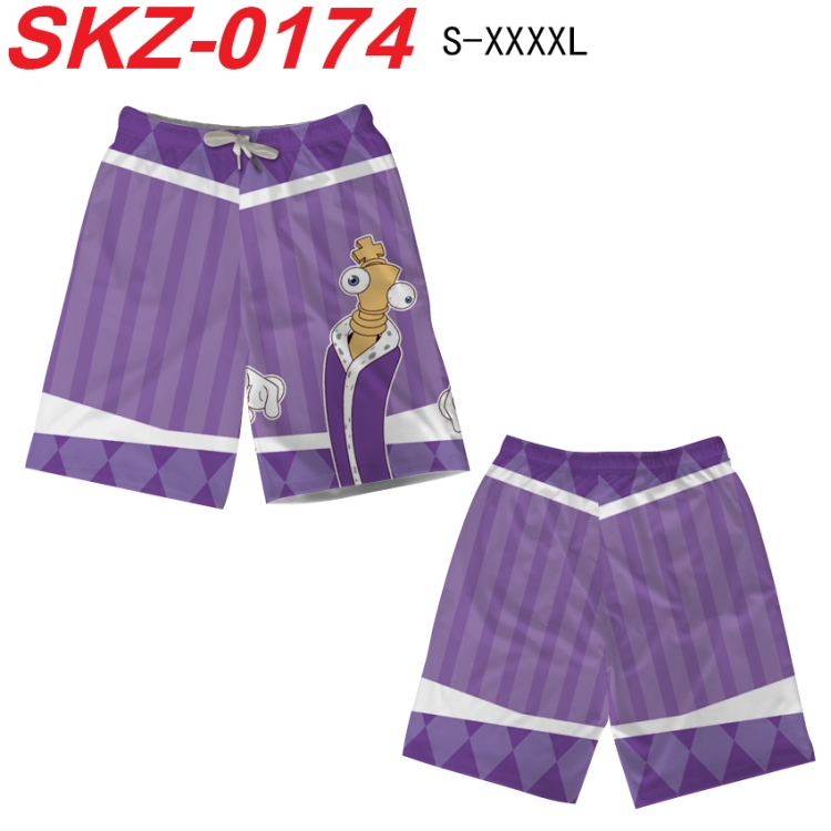 The Amazing Digital Circus  Anime full-color digital printed beach shorts from S to 4XL