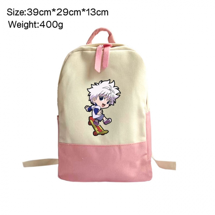 HunterXHunter Anime Surrounding Canvas Colorful Backpack 39x29x13cm